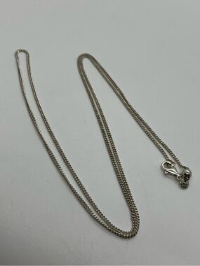 Pandora 925 ALE Curb Chain Necklace w Slide Clasp Sliding Clasp | 24” L